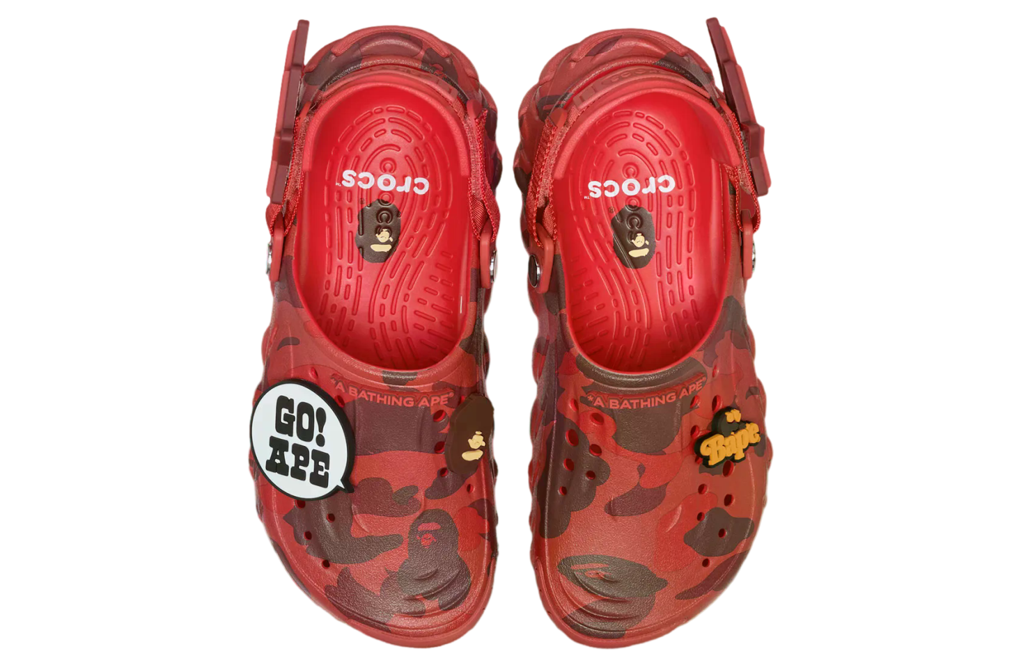 A Bathing Ape x Crocs Echo Clog Red | KicksOnFire