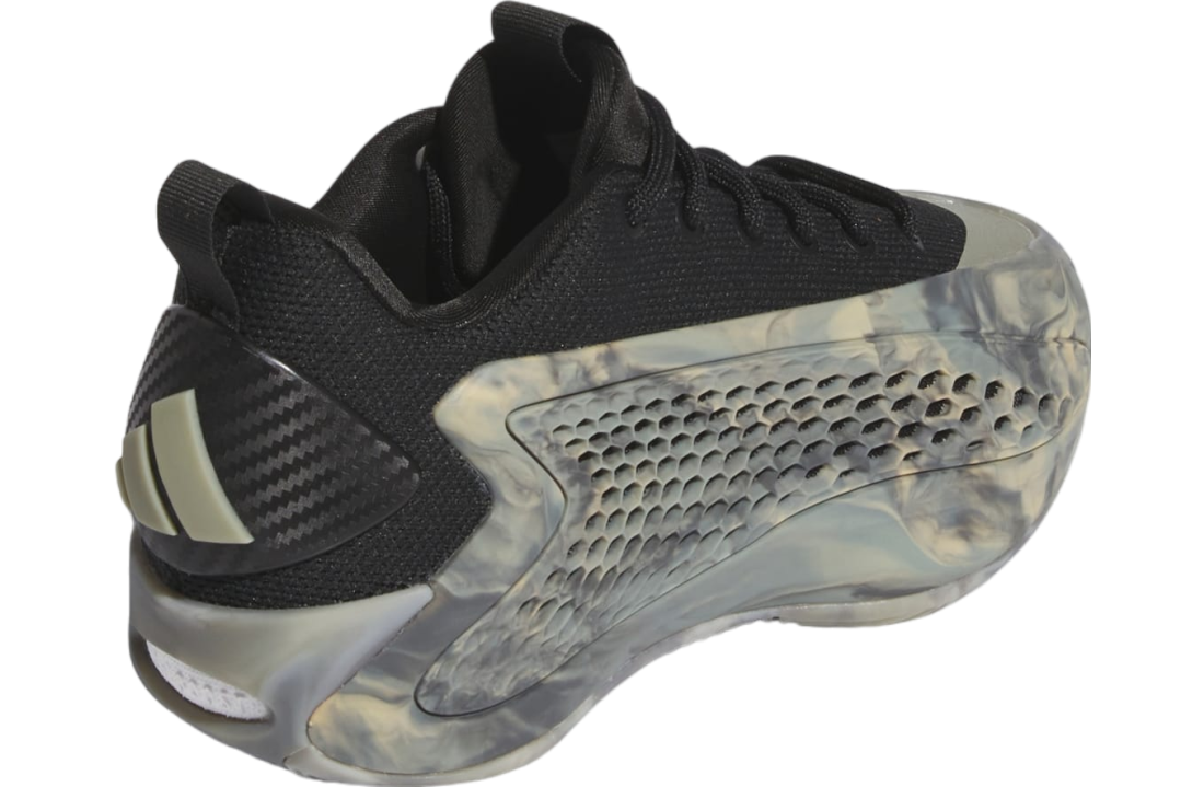 Adidas Anthony Edwards 1 Low GS Silver Pebble / Core Black