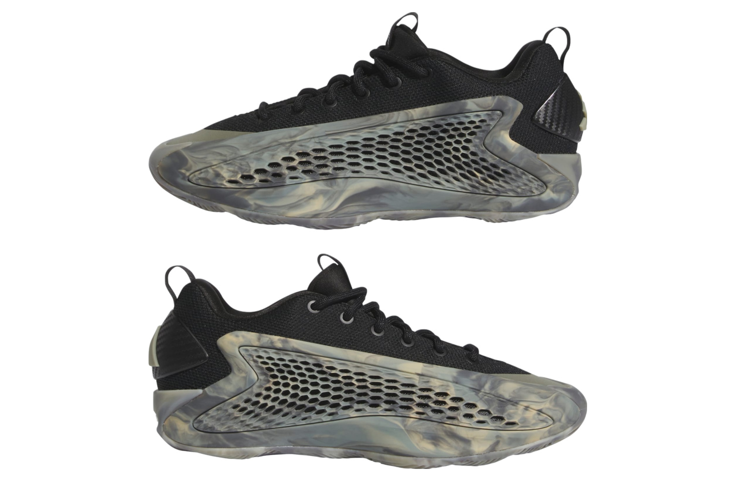 Adidas Anthony Edwards 1 Low GS Silver Pebble / Core Black