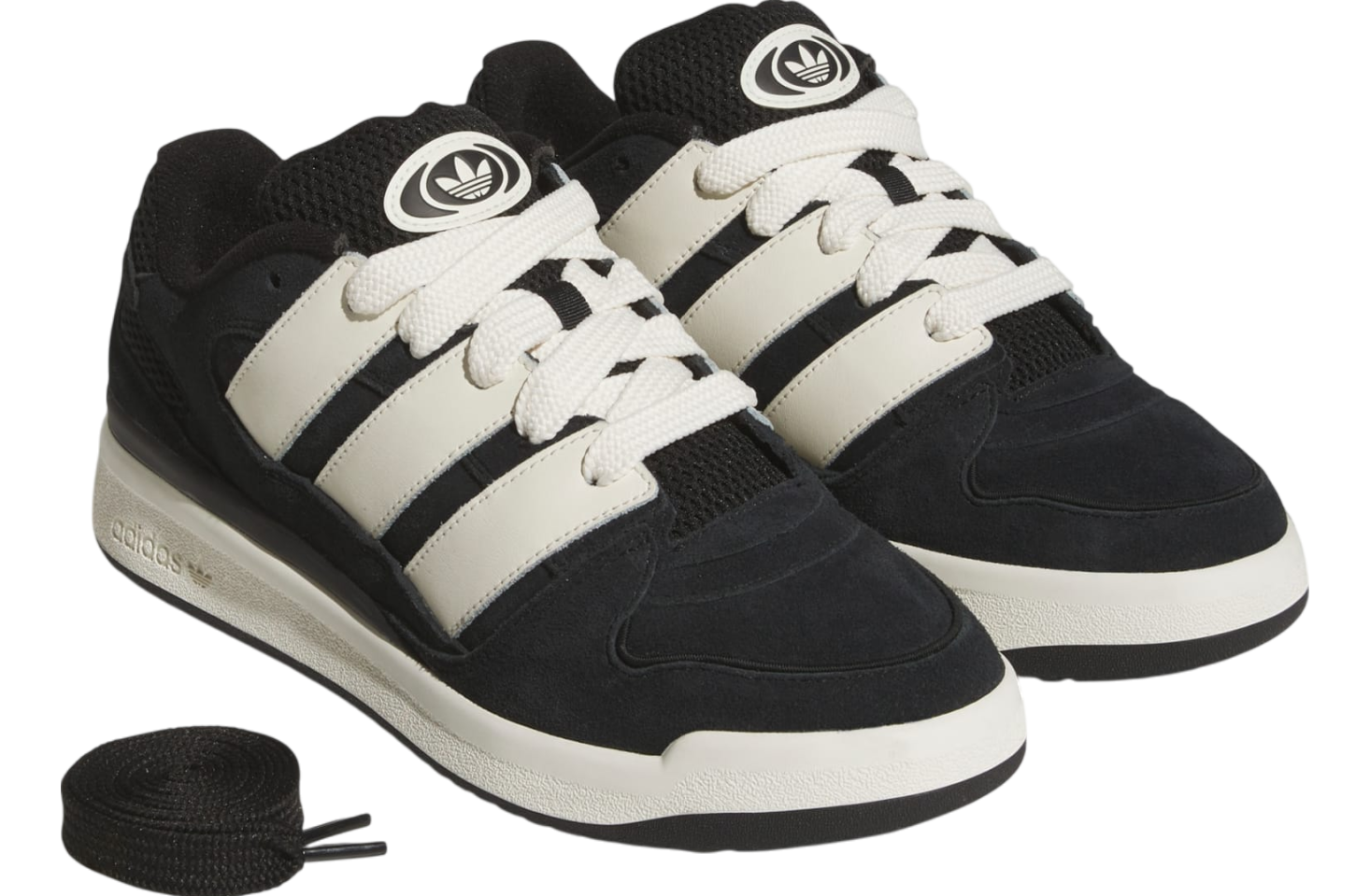 adidas  Forum2000 JS3158 Shoes Core‎ Black / Oat / Off White Mens 12 NIB Adidas Originals Forum2000 Shoes in Off White/Core Black  main image 3