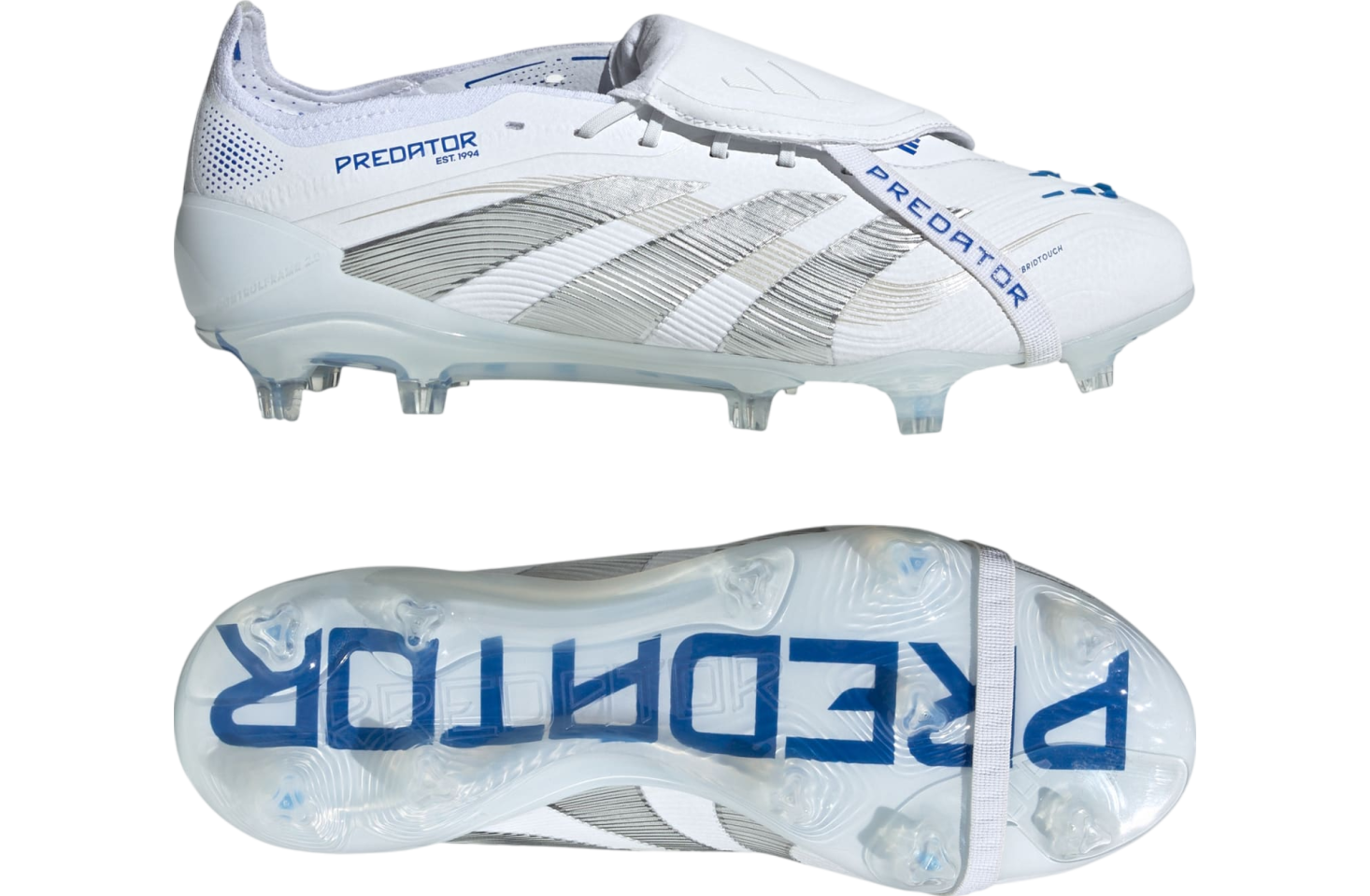 Adidas Predator Elite Fold-Over Tongue FG Cloud White / Silver