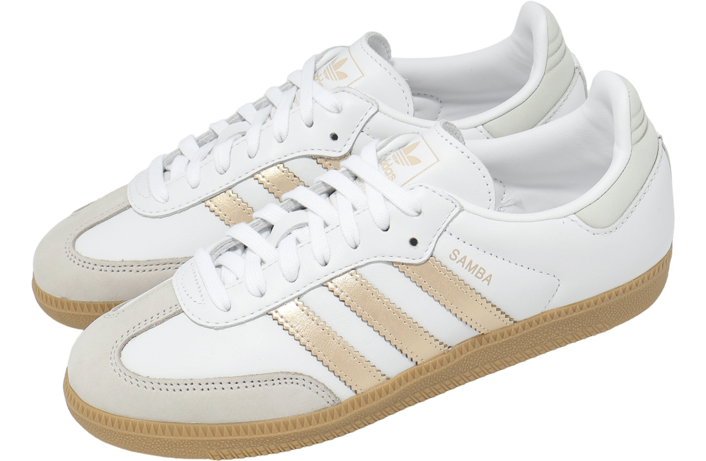 Adidas Samba OG W WMNS Cloud White / Wonder Gold Metallic - Dec 