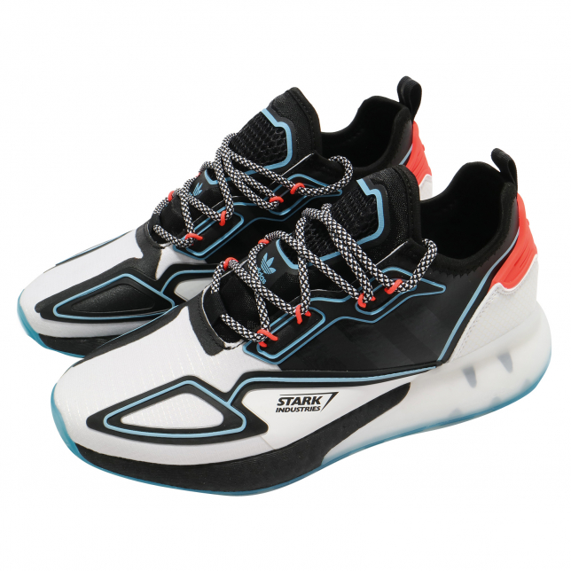 adidas ZX 2K Boost Marvel Footwear White Bright Cyan | KicksOnFire