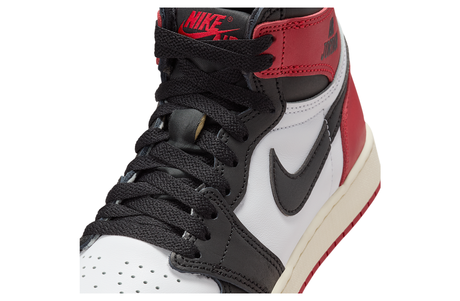 Air Jordan 1 High OG Black Toe GS White / Varsity Red