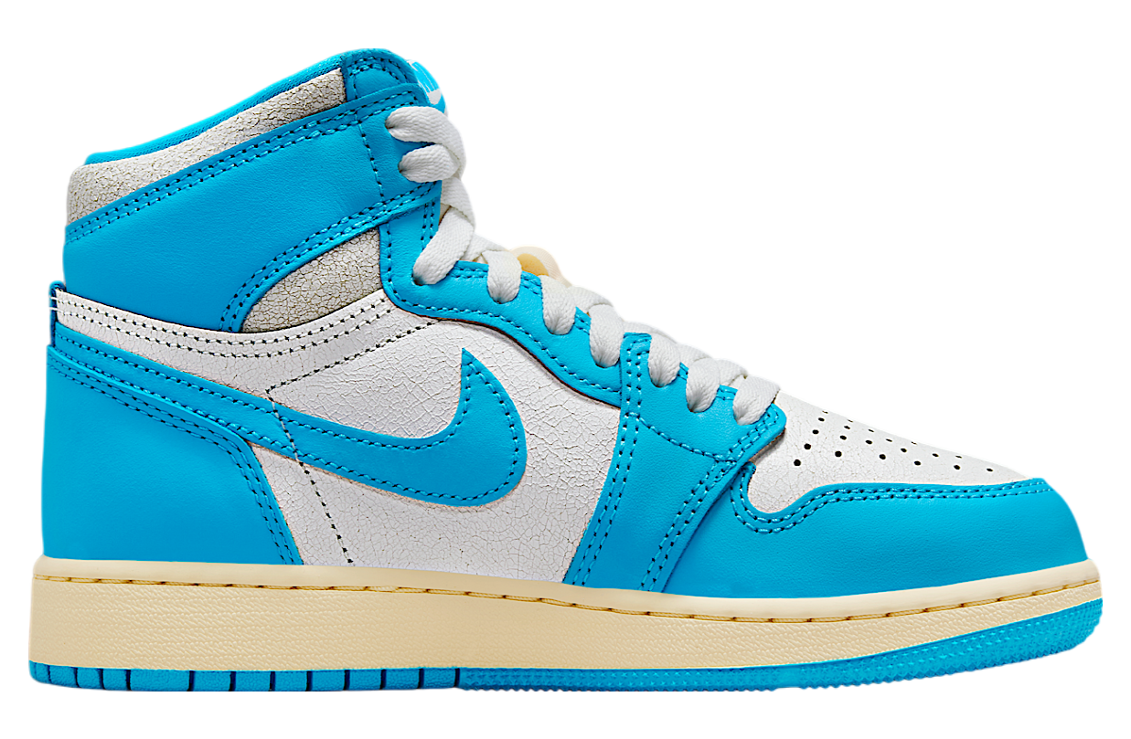 Air Jordan 1 High OG Unc Reimagined GS Dark Powder Blue / Sail
