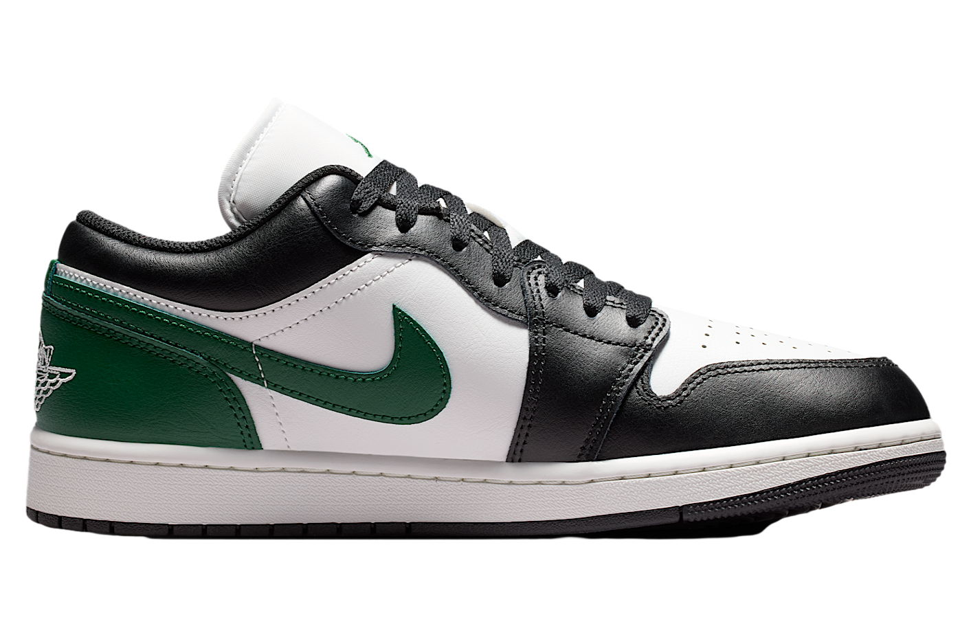 Air Jordan 1 Low Black / Gorge Green