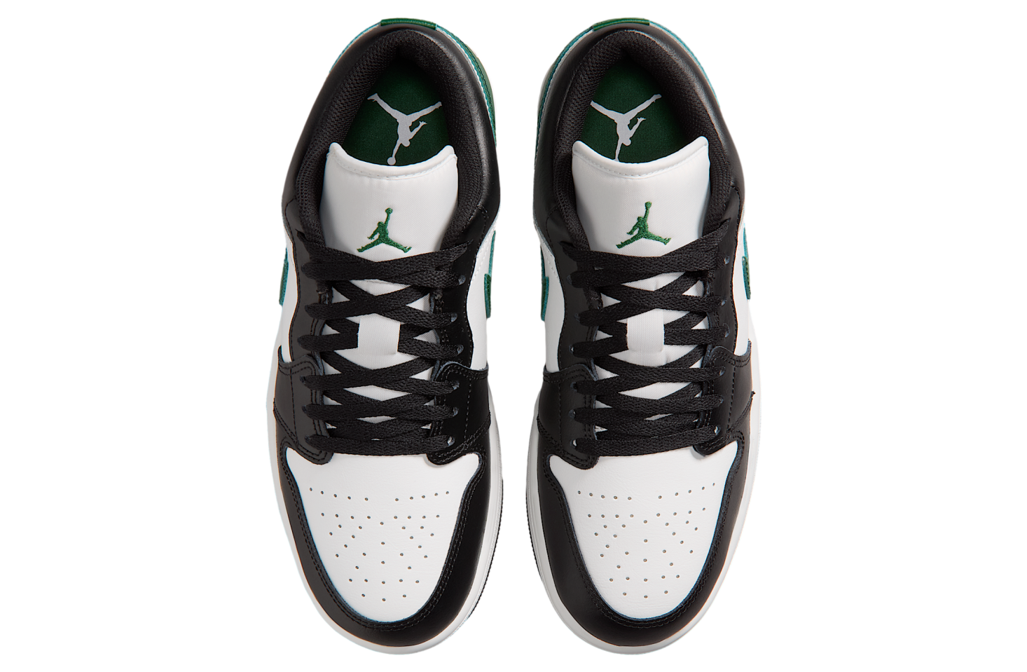 Air Jordan 1 Low Black / Gorge Green