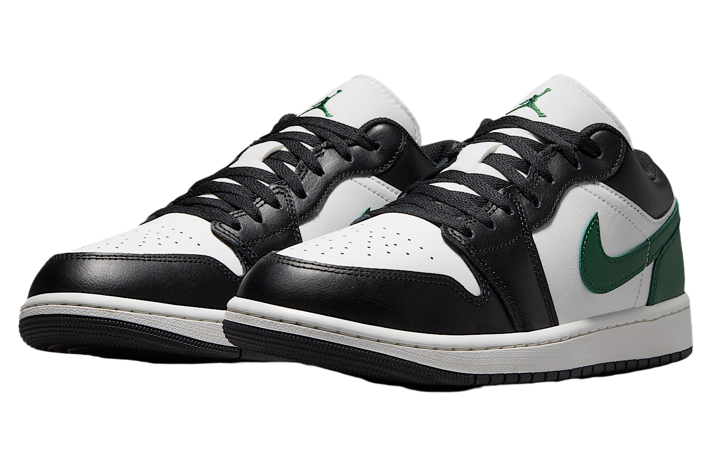 Air Jordan 1 Low Black / Gorge Green