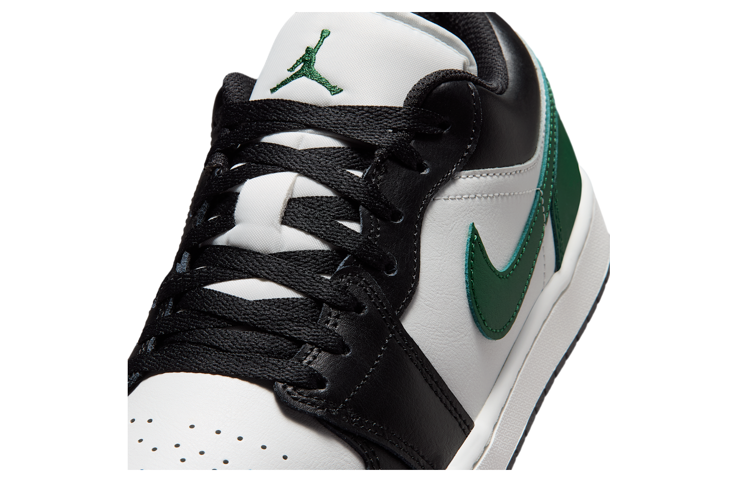Air Jordan 1 Low Black / Gorge Green
