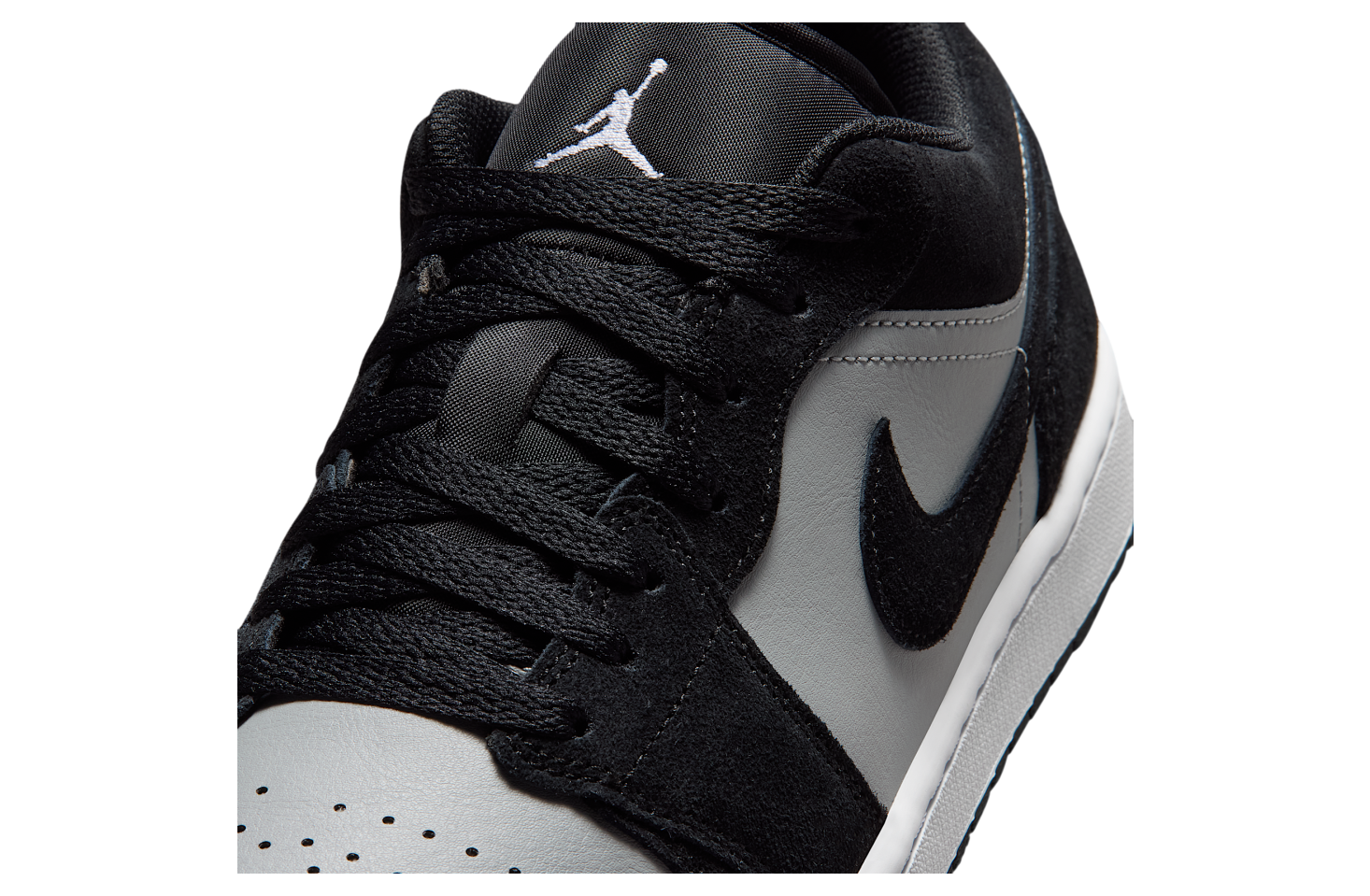 Air Jordan 1 Low Black / Light Smoke Grey