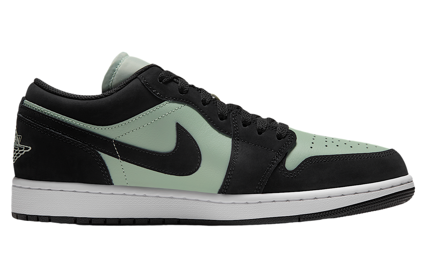 Air Jordan 1 Low Black / White / Pistachio Frost