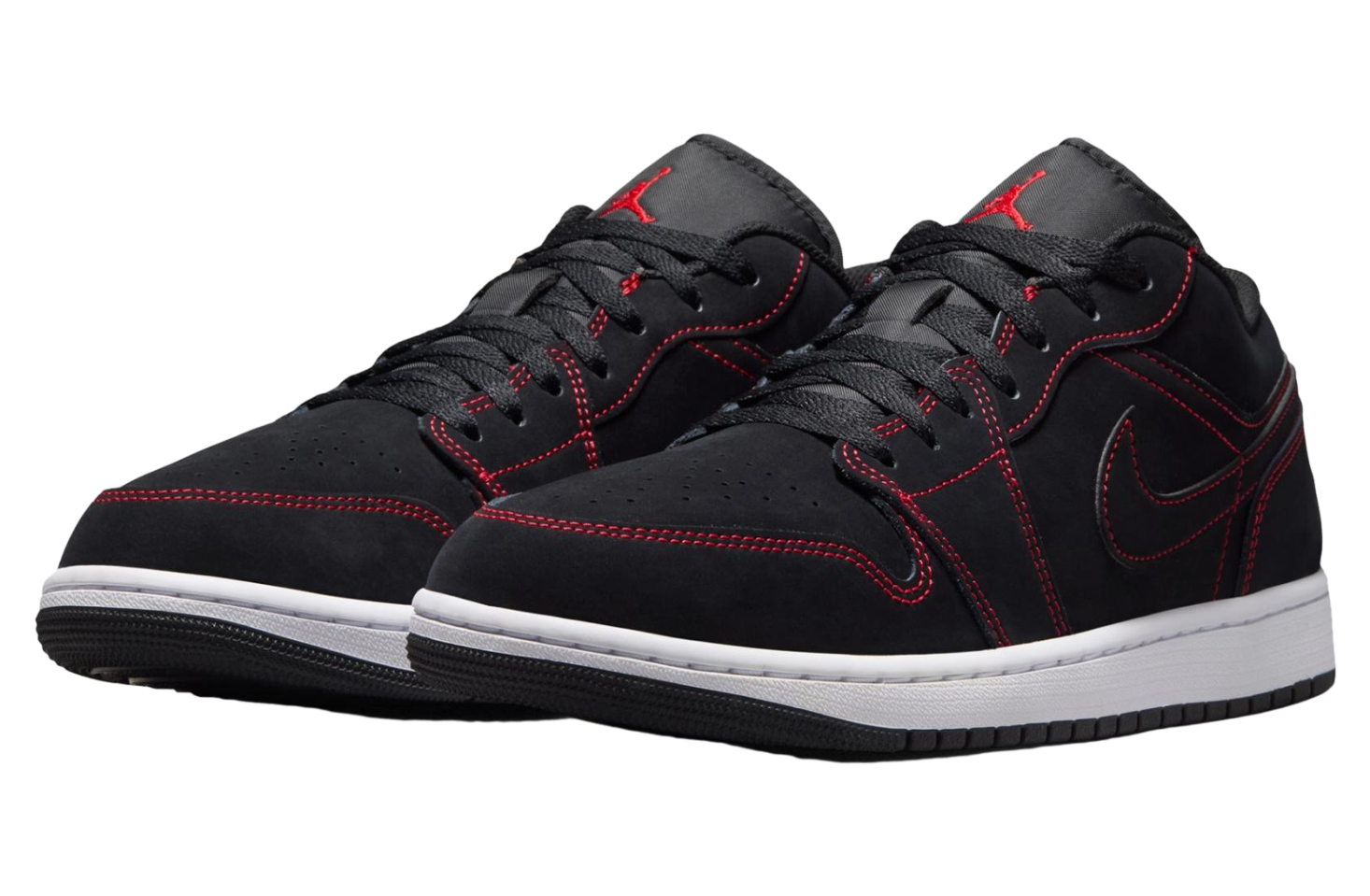 Air Jordan 1 Low Black / White / University Red