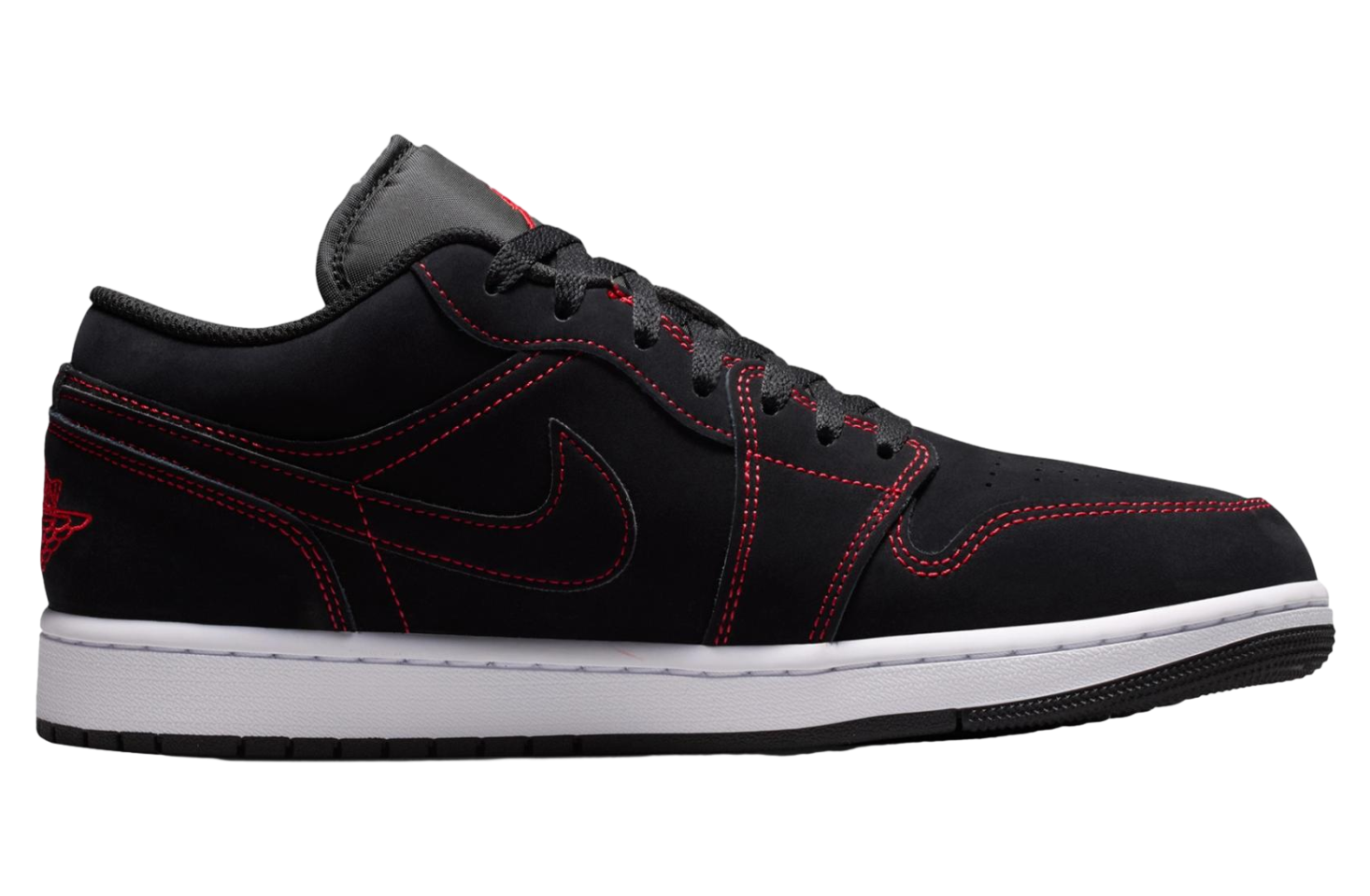 Air Jordan 1 Low Black / White / University Red