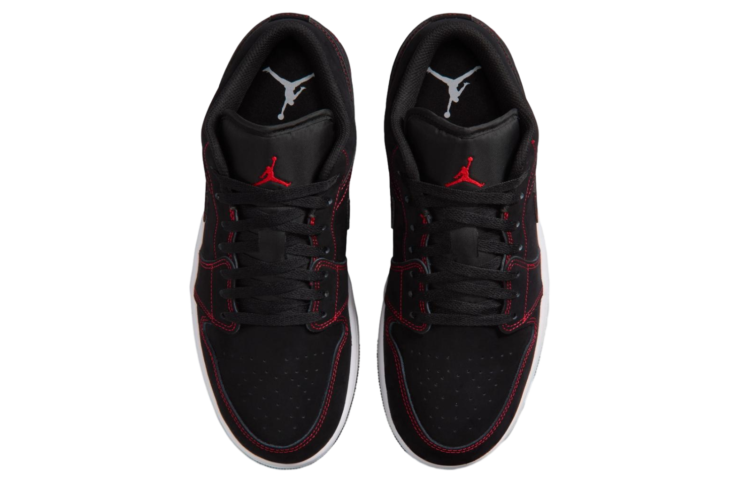 Air Jordan 1 Low Black / White / University Red