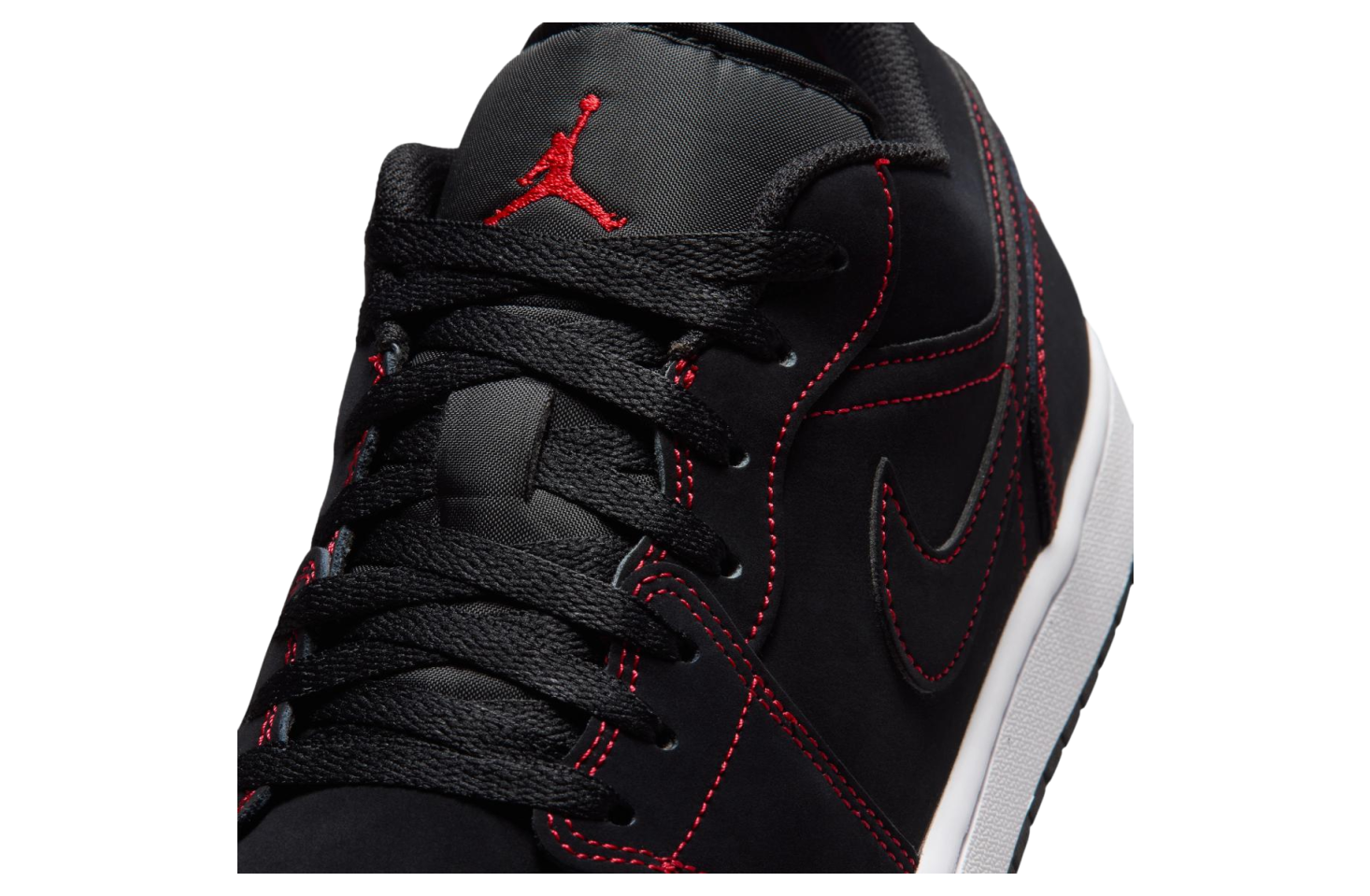 Air Jordan 1 Low Black / White / University Red