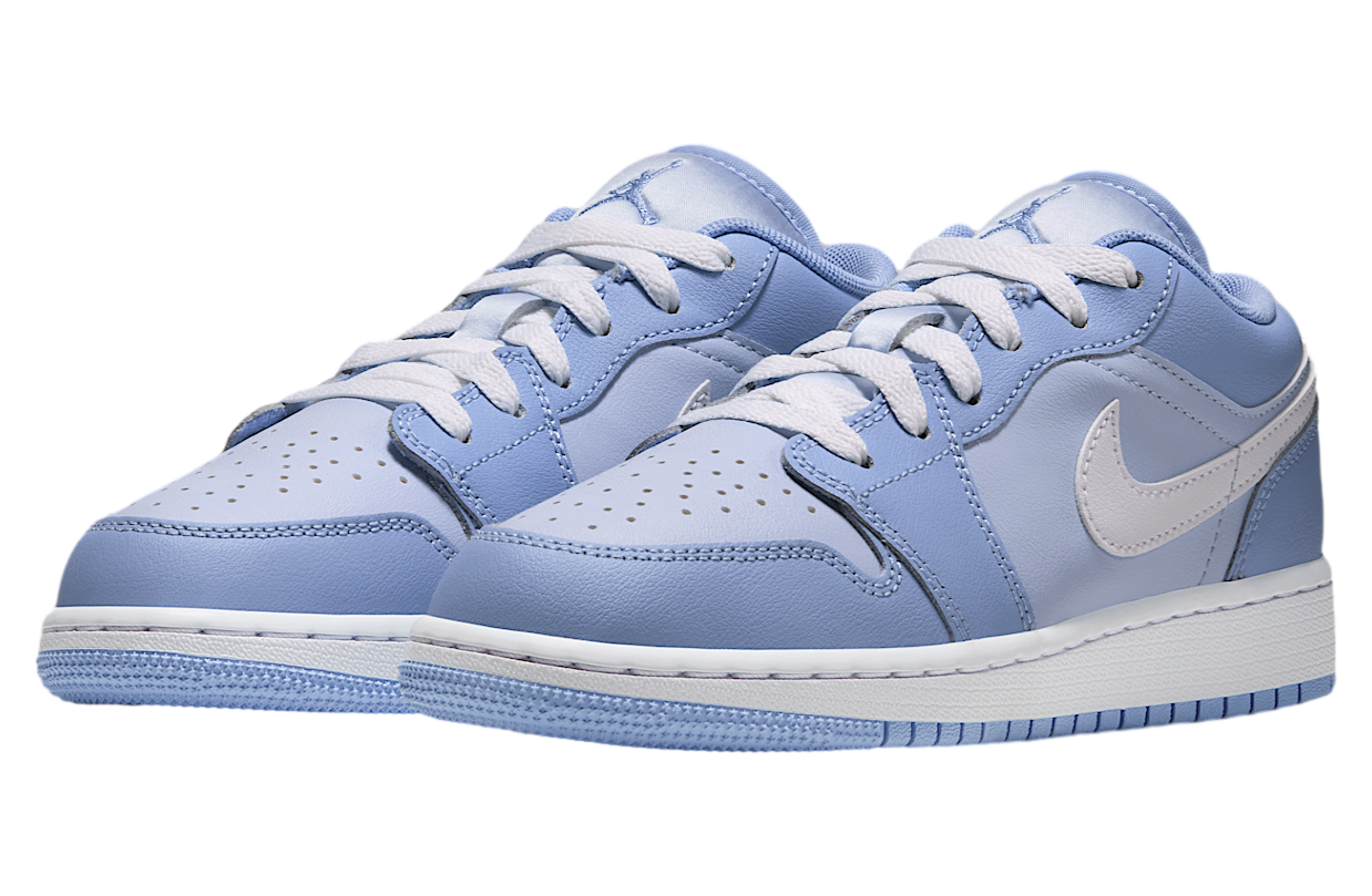 Air Jordan 1 Low GS Aluminum / White