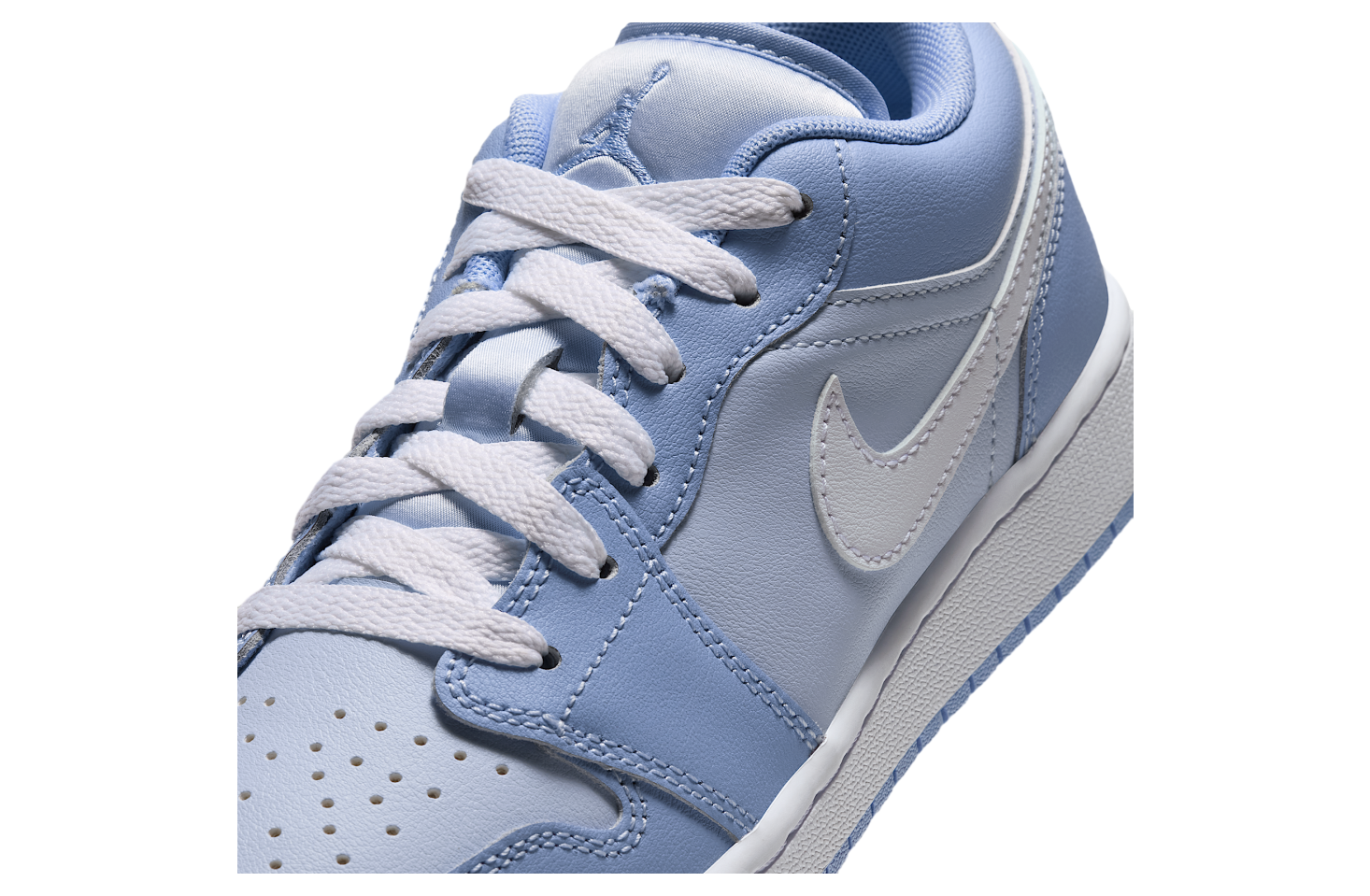 Air Jordan 1 Low GS Aluminum / White