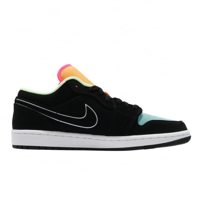 Air Jordan 1 Low SE Black Aurora Green