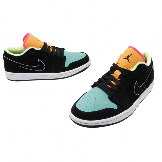 Air Jordan 1 Low SE Black Aurora Green