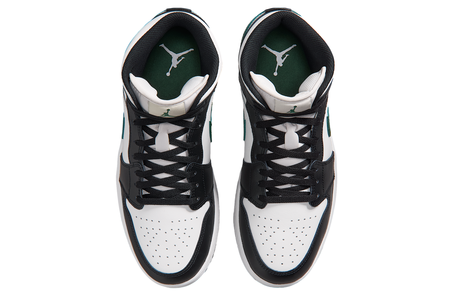 Air Jordan 1 Mid Black / Gorge Green
