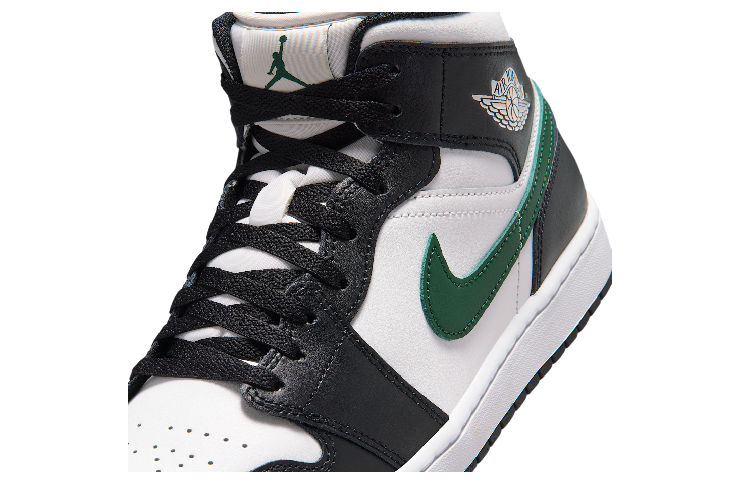 Air Jordan 1 Mid Black / Gorge Green