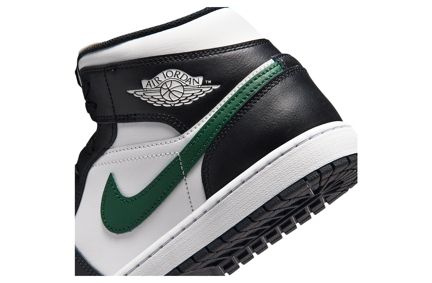 Air Jordan 1 Mid Black / Gorge Green
