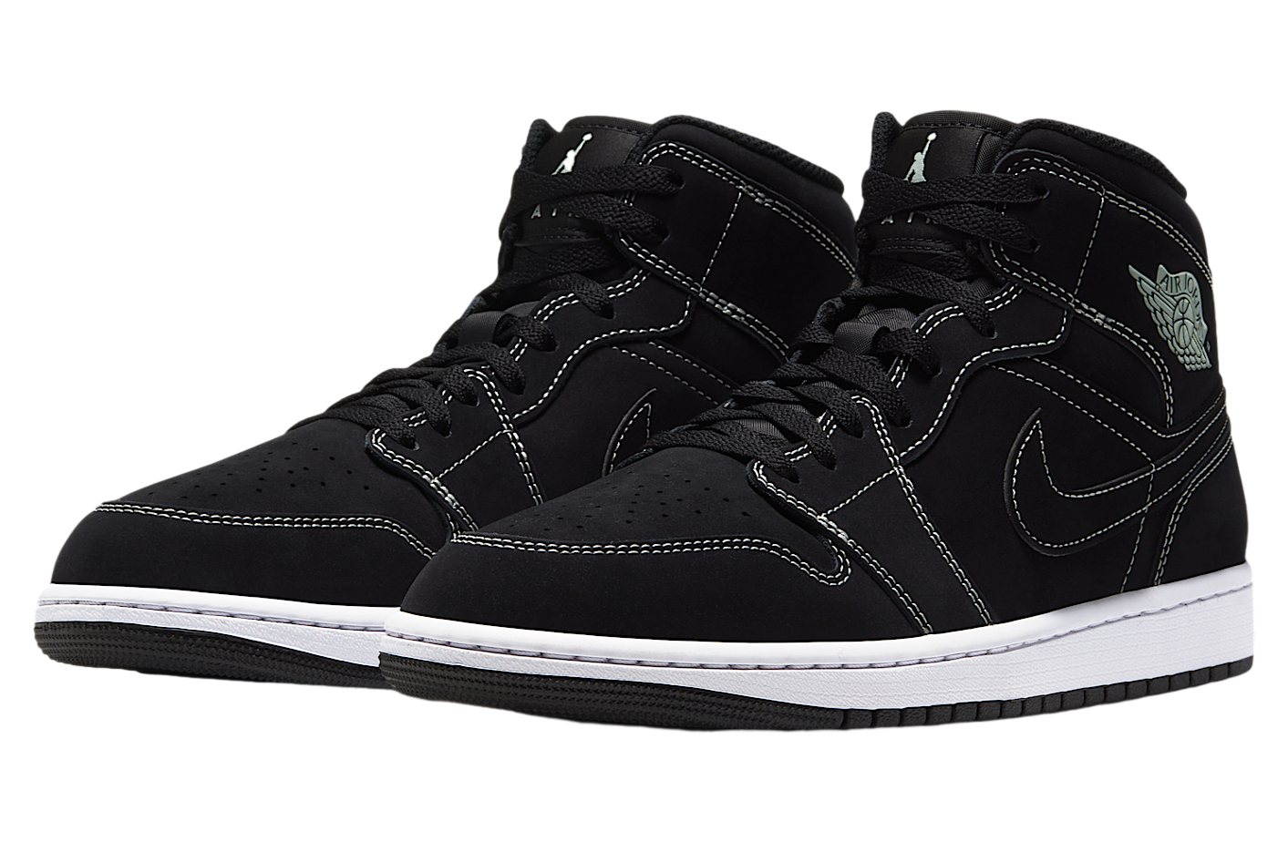 Air Jordan 1 Mid Black / Pistachio Frost