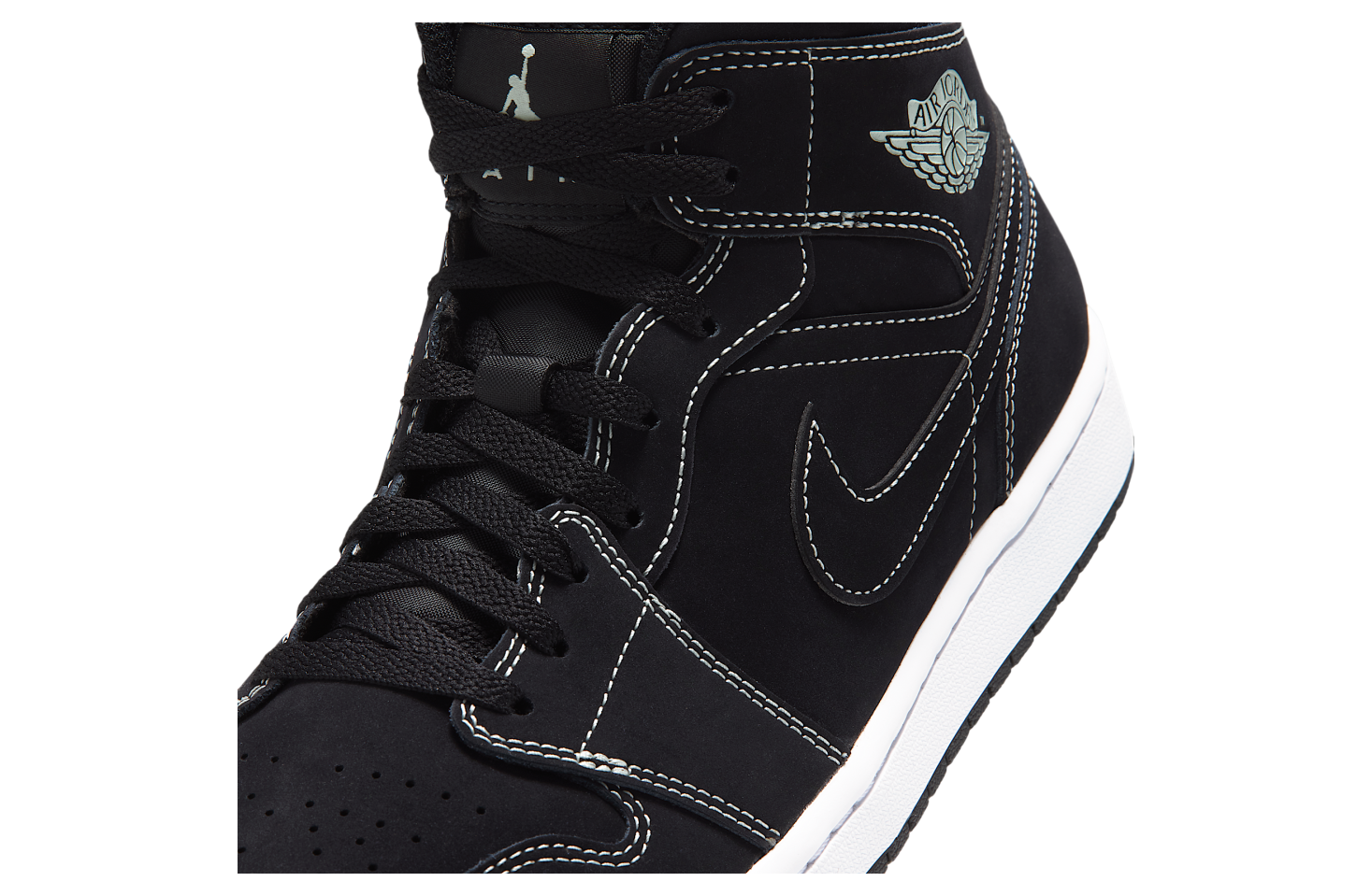 Air Jordan 1 Mid Black / Pistachio Frost