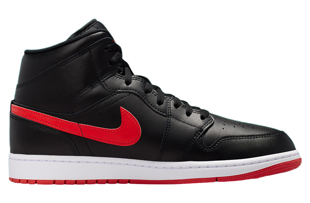Air Jordan 1 Mid Black / University Red