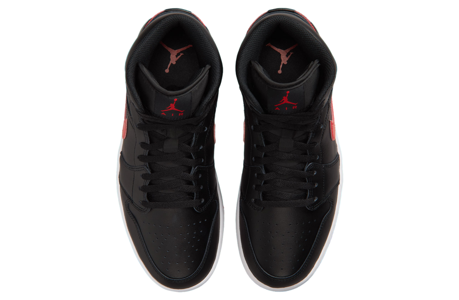 Air Jordan 1 Mid Black / University Red