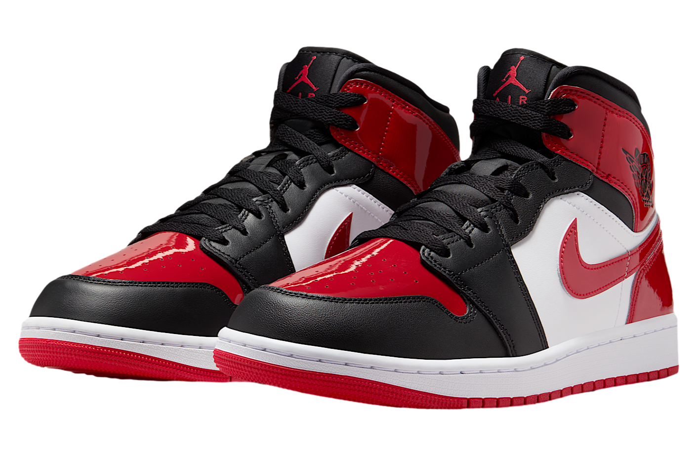 Air Jordan 1 Mid Black / Varsity Red | KicksOnFire