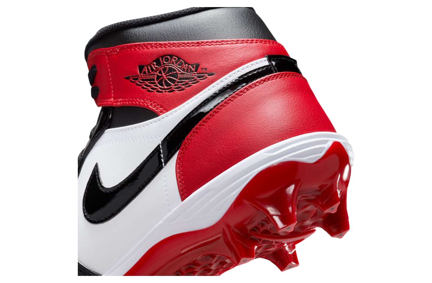 Air Jordan 1 Mid Football Cleat Bred Toe