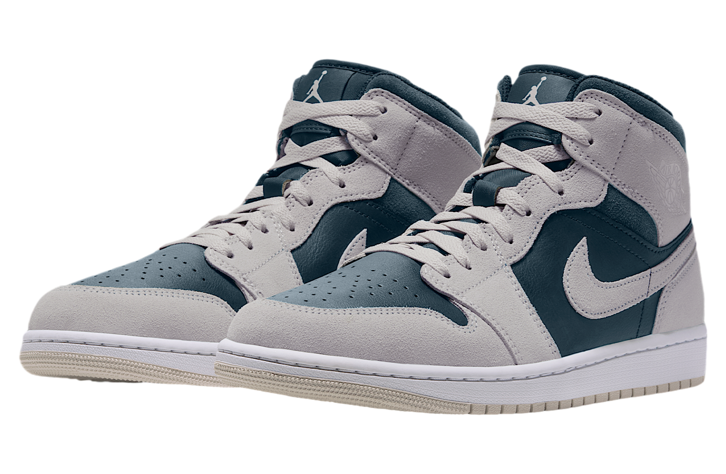 Air Jordan 1 Mid Light Orewood Brown / Midnight Spruce