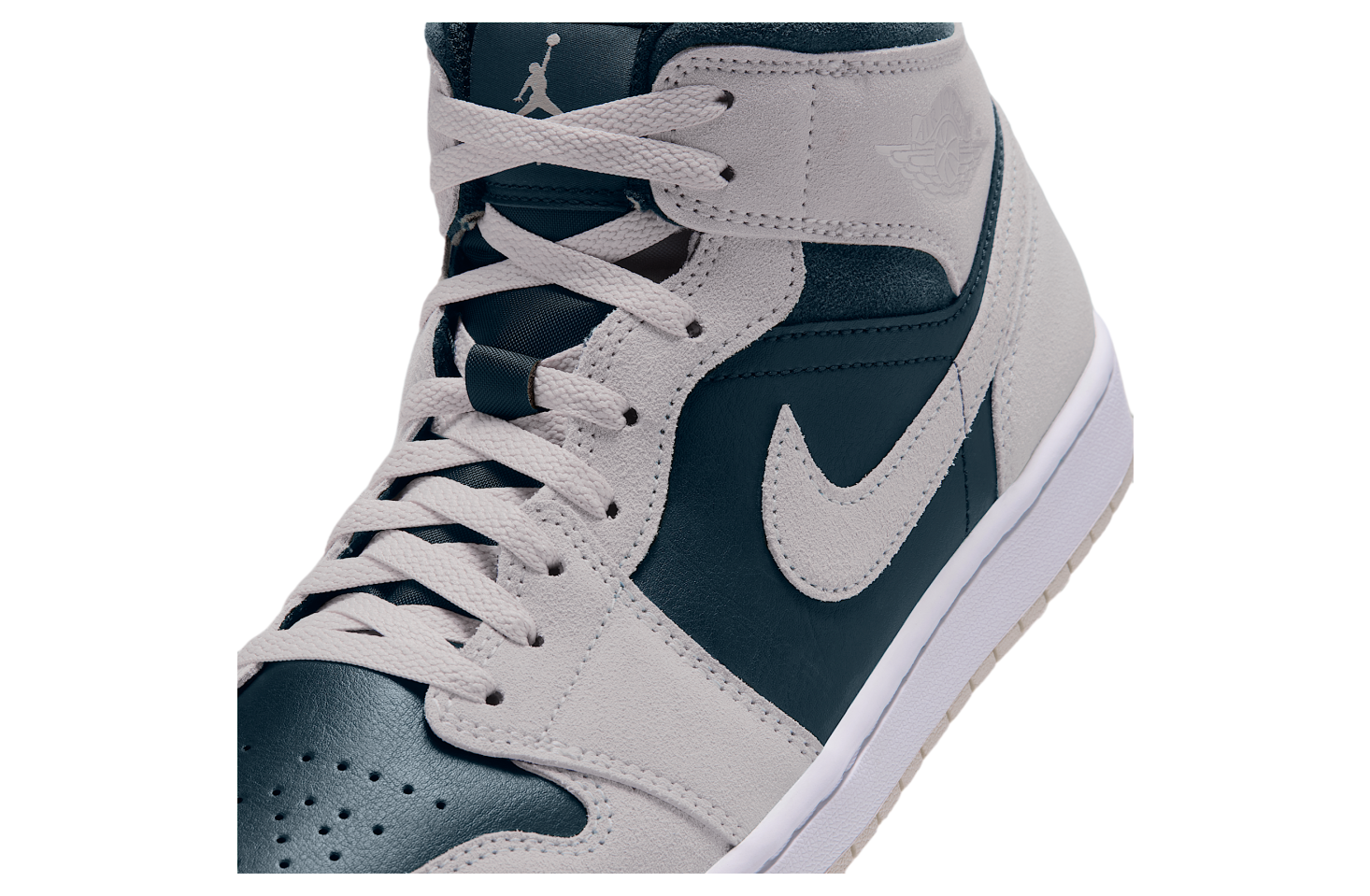 Air Jordan 1 Mid Light Orewood Brown / Midnight Spruce
