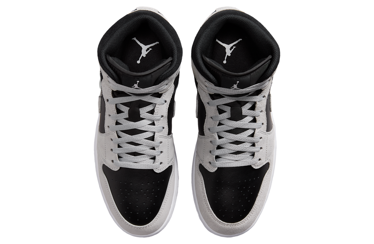 Air Jordan 1 Mid Light Smoke Grey / Black