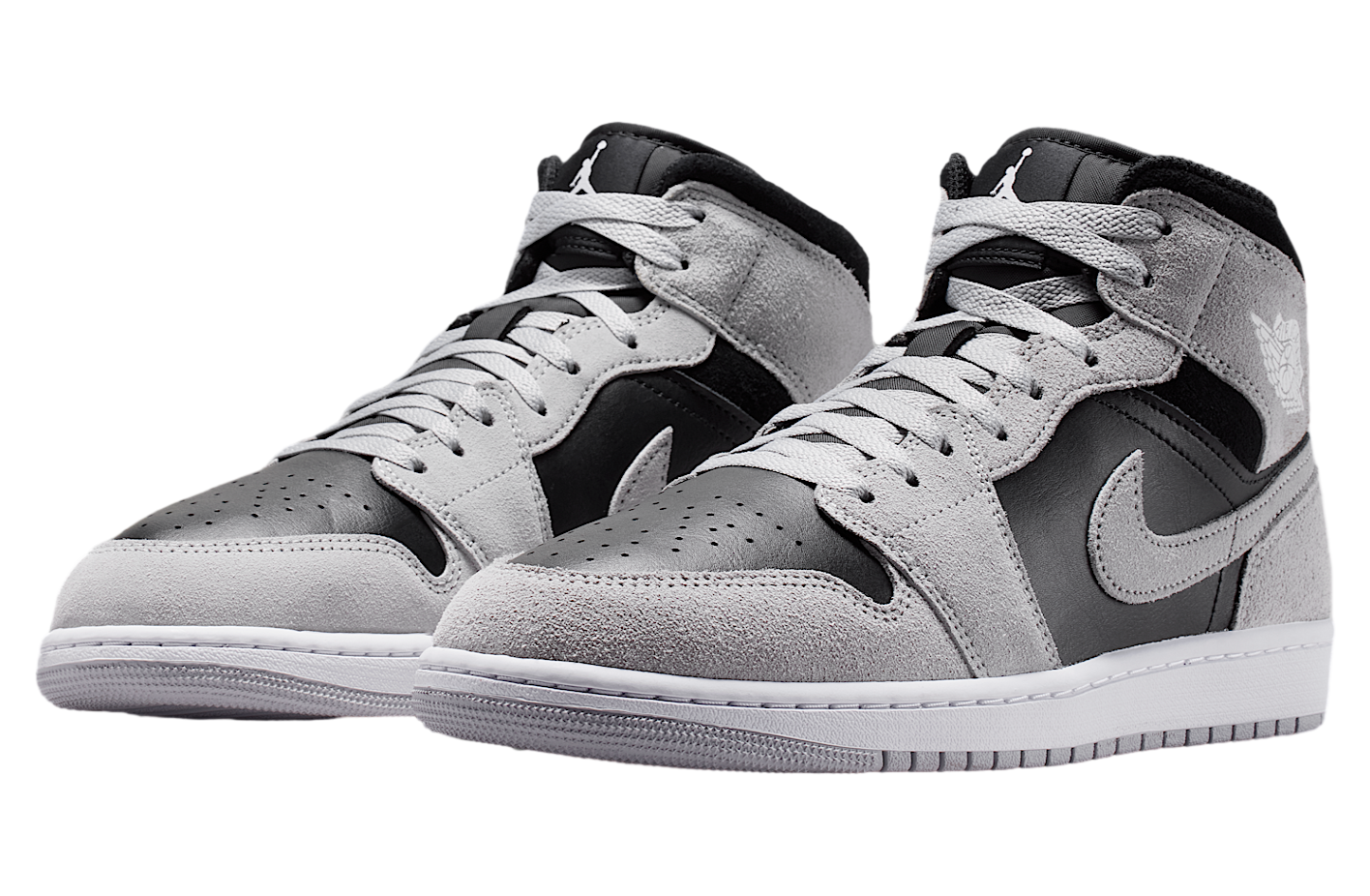 Air Jordan 1 Mid Light Smoke Grey / Black