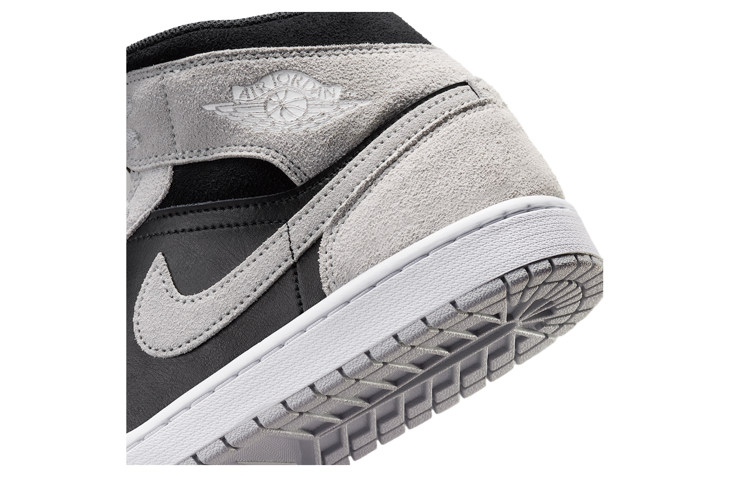 Air Jordan 1 Mid Light Smoke Grey / Black