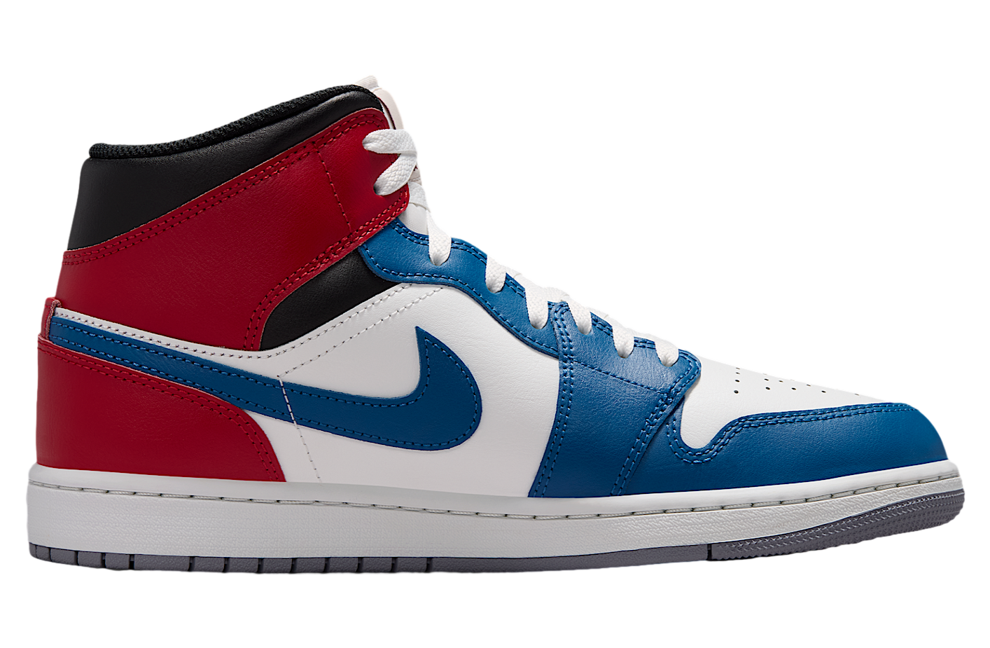 Air Jordan 1 Mid True Blue / Varsity Red