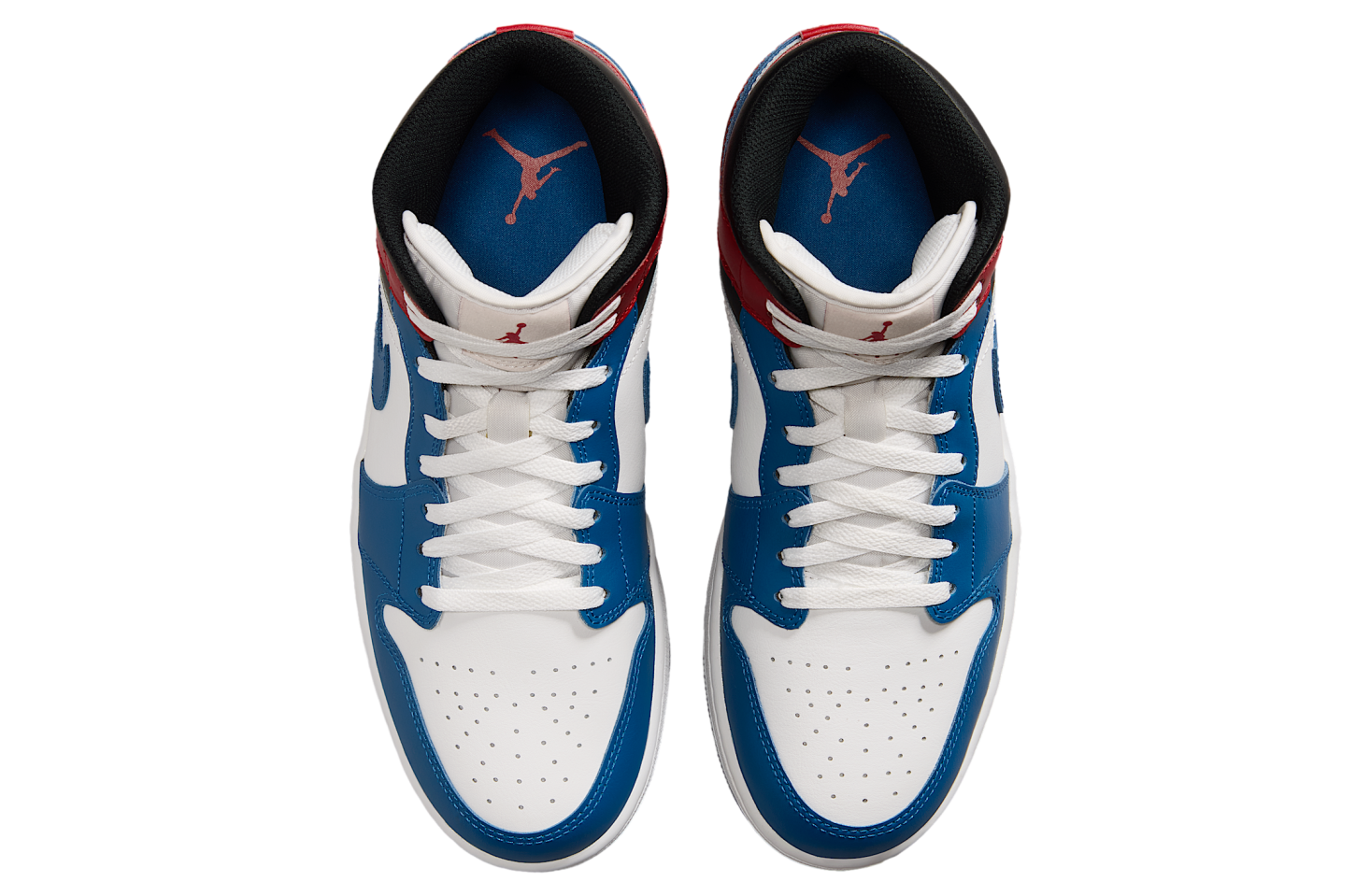 Air Jordan 1 Mid True Blue / Varsity Red