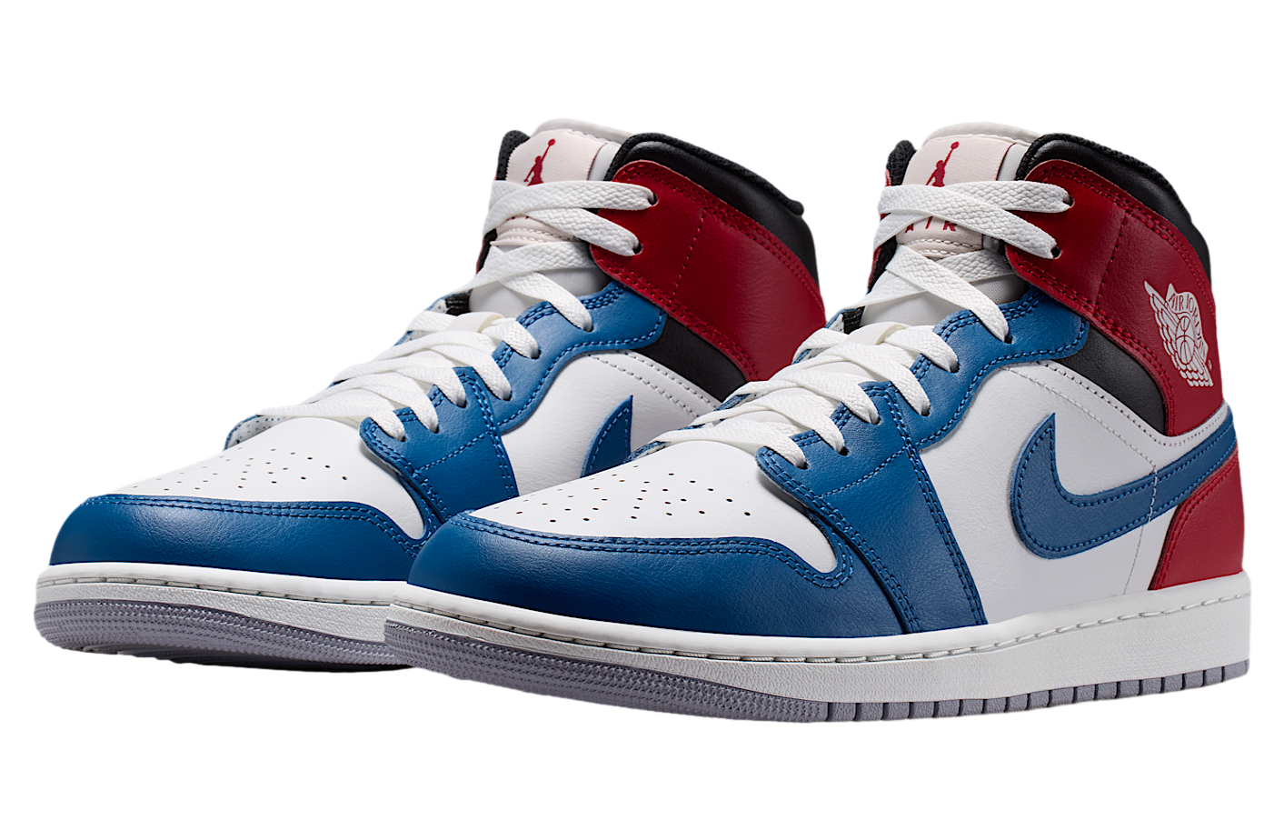 Air Jordan 1 Mid True Blue / Varsity Red