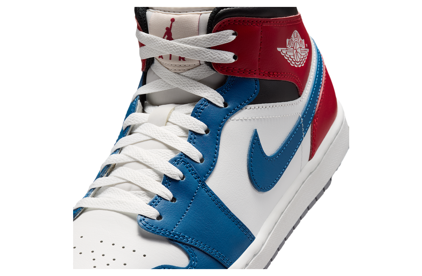 Air Jordan 1 Mid True Blue / Varsity Red