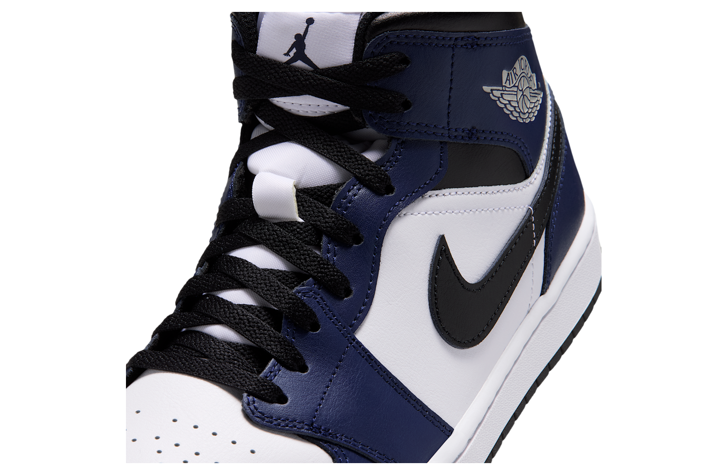 Air Jordan 1 Mid White / College Navy
