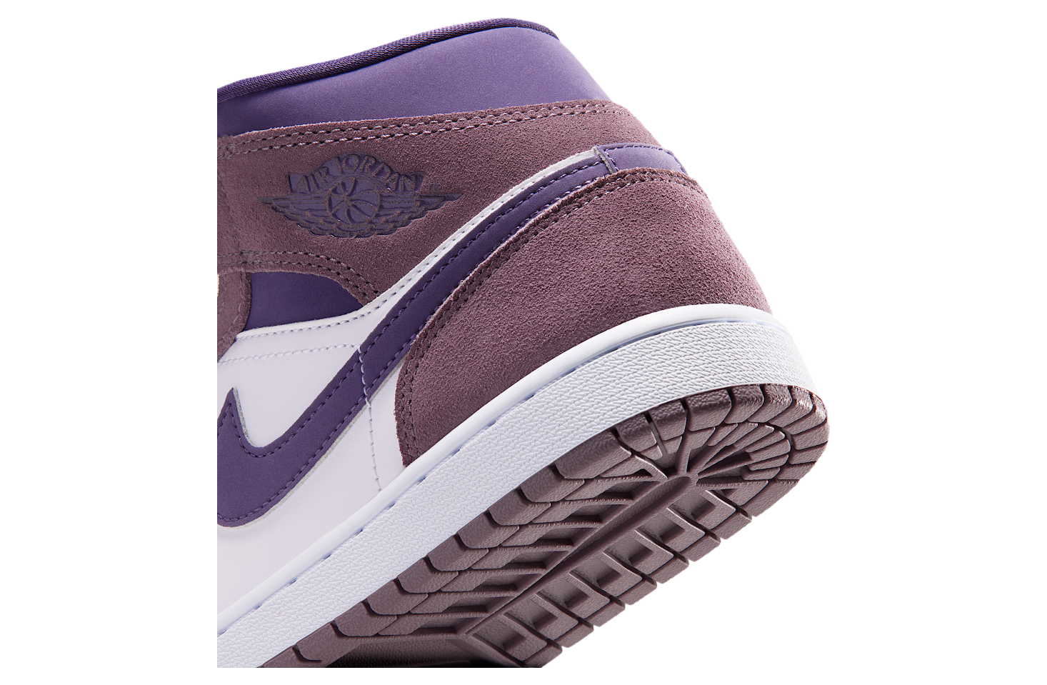 Air Jordan 1 Mid WMNS Purple Smoke / White