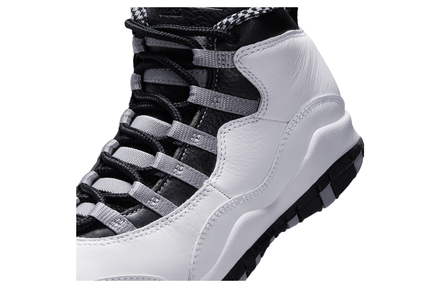 Nike airjordan10 gs エアジョーダンgs Air Jordan 10 GS White / Light Steel Grey | KicksOnFire