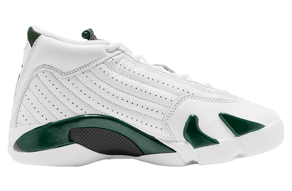 Air Jordan 14 Forest Green GS Gorge Green / White