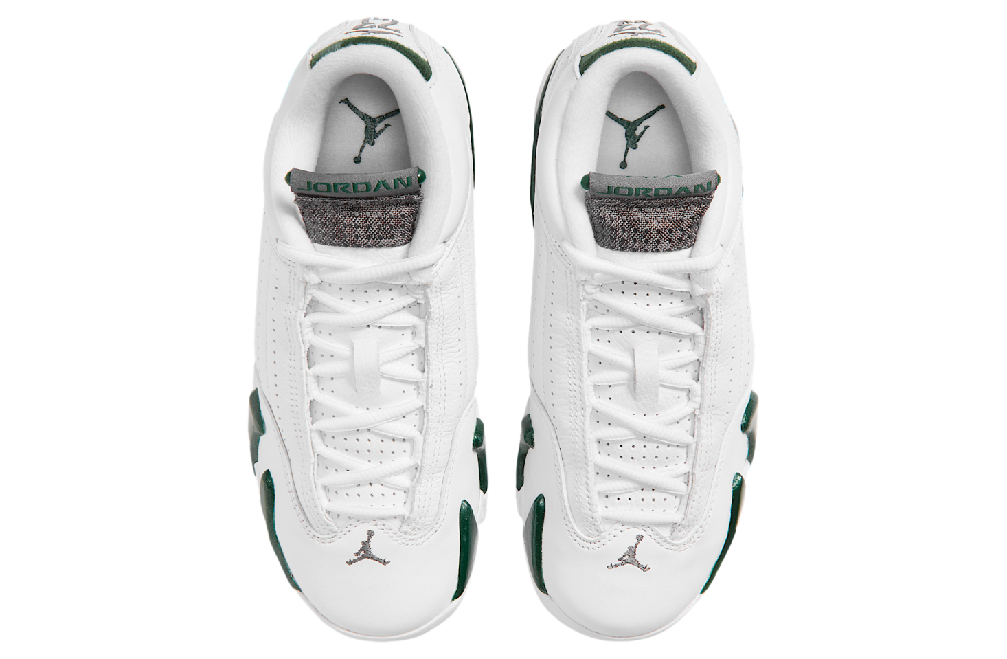Air Jordan 14 Forest Green GS Gorge Green / White