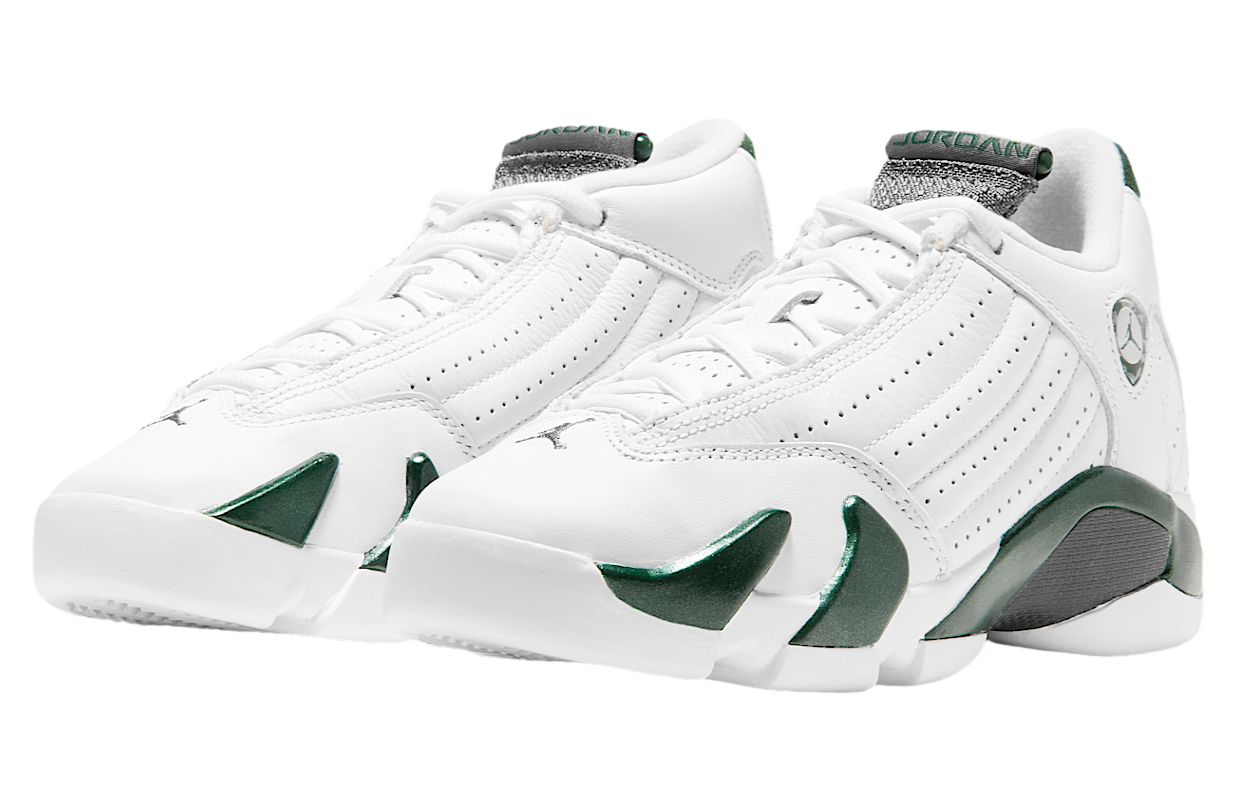 Air Jordan 14 Forest Green GS Gorge Green / White