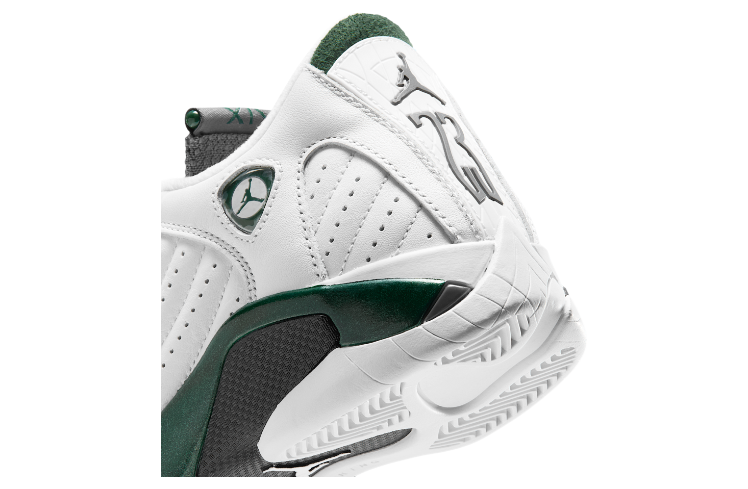 Air Jordan 14 Forest Green GS Gorge Green / White