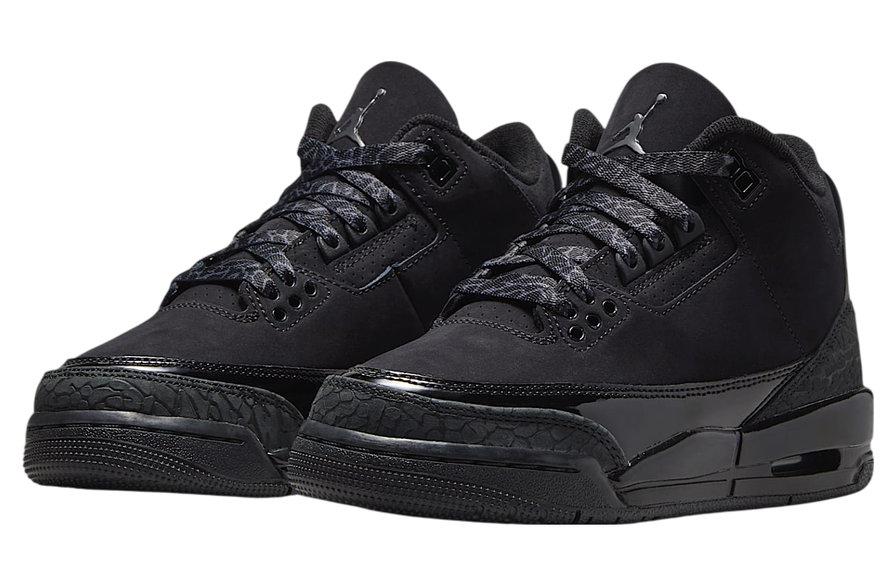 Air Jordan 3 Black Cat GS Black / White - Jan 2025 - DM0967-001 