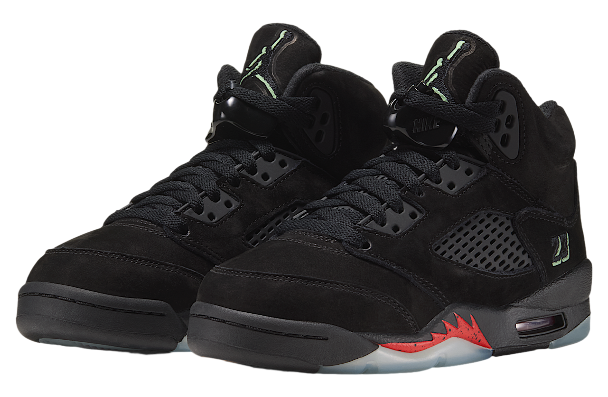 Air Jordan 5 Halloween GS Black / Picante Red